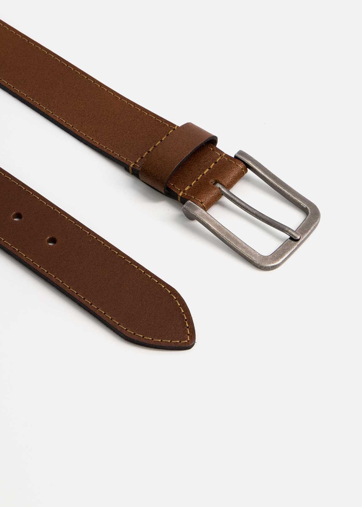 MyRunway Shop Woolworths Camel Plain Leather Belt for Men from